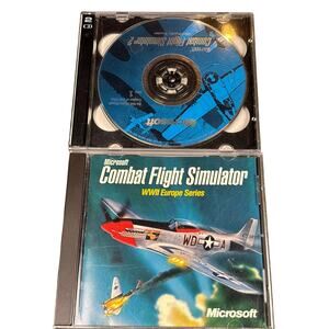 Microsoft combat flight simulator WWII, Europe series & pacific Theatre PC games